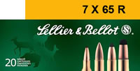 Sellier & Bellot Rifle Ammunition SB765RA, 7mmX65R, SPCE (Soft Point Cut-through Edge), 173 GR, 2379 fps, 20 Rd/Bx