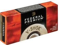 Federal Premium V-Shok Rifle Ammunition P2506G, 25-06 Remington, Nosler Ballistic Tip, 85 GR, 3550 fps, 20 Rd/bx