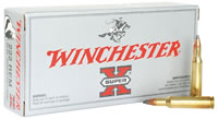 Winchester Super-X Rifle Ammunition X222R, 222 Remington, Pointed Soft Point (SP), 50 GR, 3140 fps, 20 Rd/bx