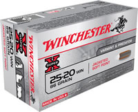 Winchester Super-X Rifle Ammunition X25202, 25-20 Winchester, Soft Point (SP), 86 GR, 1460 fps, 50 Rd/bx