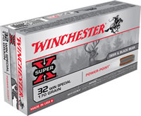 Winchester Super-X Rifle Ammunition X32WS2, 32 Winchester Special, Power-Point, 170 GR, 2250 fps, 20 Rd/bx