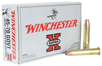 Winchester Super-X Rifle Ammunition X4570H, 45-70 Govt, Jacketed Hollow Point (JHP), 300 GR, 1880 fps, 20 Rd/bx