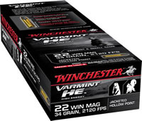 Winchester Super-X Lead-Free Rimfire Ammunition X22MHLF, 22 WMR, NXT, 25 GR, 2200 fps, 50 Rd/bx