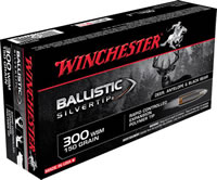 Winchester Supreme Rifle Ammunition SBST300S, 300 WSM, Ballistic Silvertip, 150 GR, 3300 fps, 20 Rd/bx