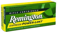 Remington Rifle Ammuntion R222R3, 222 Remington, Power-Lokt Hollow Point (HP), 50 GR, 3140 fps, 20 Rd/bx