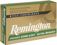 Remington Premier Rifle Ammunition PR7SM2, 7 MM Remington (RSAUM), Pointed Soft Point (SP), 150 GR, 3110 fps, 20 Rd/bx