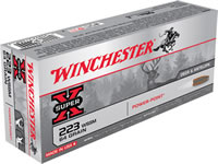 Winchester Super-X Rifle Ammunition X223WSS1, 223 WSSM, Power-Point, 64 GR, 3600 fps, 20 Rd/bx