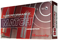 Hornady Superformance Match Rifle Ammunition 81264, 5.56 NATO, Boat Tail Hollow Point Match, 75 GR, 2910 fps, 20 Rd/bx