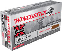 Winchester Rifle Ammunition X3030WLF, 30-30 Winchester, Power Core 95/5 Lead-Free, 150 GR, 2390 fps, 20 Rd/bx