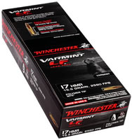 Winchester Varmint LF Rimfire Ammunition S17HMR1LF, 17 HMR, NTX Polymer Tip, 15.5 GR, 2550 fps, 50 Rd/bx