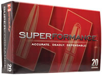 Hornady Superformance Rifle Ammunition 81169, 30-06 Springfield, CX, 165 GR, 2940 fps, 20 Rd/bx