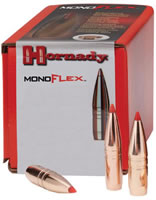 Hornady MonoFlex 45 Caliber/458 Winchester Magnum (45010), 250 GR Grain Bullets, 50 Per Box, Not Loaded
