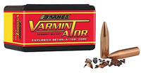 Barnes Varminator .243 Caliber 58 Grain Flat Base Hollow Point 100/Box (24329), Not Loaded