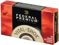 Federal Vital-Shok Rifle Ammunition P7WSMTC3, 7mm Winchester Short Magnum (WSM), Trophy Copper, 150 GR, 3140 fps, 20 Rd/bx