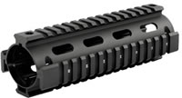 Aim Sports AR-15 Drop-in Quad Rail Forend Handguard 2-Piece Aluminum Black (MT021)