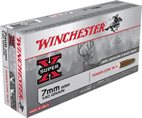 Winchester Power Core Rifle Ammunition X7MMWSMLF, 7mm WSM, Power Core 95/5 Lead-Free, 140 GR, 3225 fps, 20 Rd/Bx