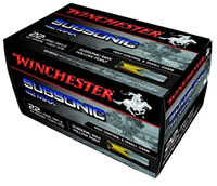 Winchester 42 Max Rimfire Ammunition W22SUB42U, 22 Long Rifle, SubSonic Lead Round Nose (RN), 42 GR, 50 Rd/bx