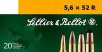 Sellier & Bellot Rifle Ammunition SB5652RB, 5.6mmX52R, Full Metal Jacket (FMJ), 70 GR, 20 Rd/bx