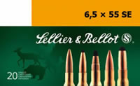 Sellier & Bellot Rifle Ammunition SB6555C, 6.5mmX55mm, Full Metal Jacket (FMJ), 140 GR, 20 Rd/bx