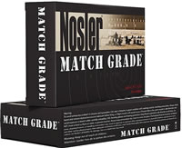 Nosler Match Grade Rifle Ammunition 51275, 300 AAC Blackout, Custom Competition, 220 GR, 1020 fps, 20 Rd/bx