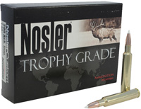 Nosler Trophy Grade Rifle Ammunition 60017, 22-250 Remington, Bonded Solid Base, 64 GR, 3425 fps, 20 Rd/bx