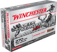 Winchester Deer Season XP Rifle Ammunition X270DS, 270 Winchester, Extreme Point Polymer Tip, 130 GR, 3060 fps, 20 Rd/bx