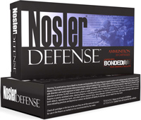 Nosler Defense Rifle Ammunition 39680, 6.8mm Remington SPC, Bonded Solid Base, 90 GR, 2840 fps, 20 Rd/bx