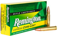 Remington Rifle Ammuntion R35R1, 35 Remington, Core-Lokt Pointed Soft Point (SP), 150 GR, 2300 fps, 20 Rd/bx