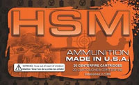 HSM Pistol Ammunition 10MM8N, 10mm, Full Metal Jacket, 200 GR, 1093 fps, 50 Rd/bx