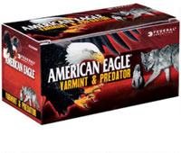 Federal American Eagle Varmint & Predator Ammunition AE22H35TVP, 22 Hornet, Varmint, 35 GR, 3000 fps, 50 Rd/Bx