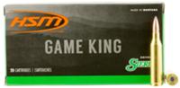 HSM Game King Rifle Ammunition 24317N, 243 Winchester, Spitzer Boat Tail, 100 GR, 20 Rd/Bx