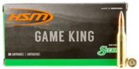 HSM Game King Rifle Ammunition 7MM089N, 7mm-08 Remington, Spitzer Boat Tail, 160 GR, 20 Rd/Bx