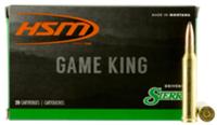 HSM Game King Rifle Ammunition 7STW8N, 7mm Shooting Times Westerner Mag, Spitzer Boat Tail, 160 GR, 20 Rd/Bx