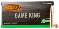 HSM Game King Rifle Ammunition 300SAV6N, 300 Savage, Spitzer Boat Tail, 150 GR, 20 Rd/Bx