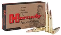 Hornady Custom Rifle Ammunition 8132, 250 Savage, Soft Point, 100 GR, 2800 fps, 20 Rd/Bx