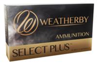 Weatherby Select Plus Rifle Ammunition F653130SCO, 6.5-300 Weatherby Mag, Scirocco II, 130 GR, 3476 fps, 20 Rd/Bx