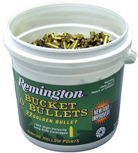 Remington Rimfire Ammunition 1622B, 22 Long Rifle, Plated Hollow Point (HP), 36 GR, 1280 fps, 1400 Rd/Bucket