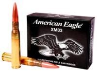 Federal Amerian Eagle Rifle Ammunition XM33LC, 50 Browning Machine Gun BMG, Full Metal Jacket, 640 GR, 10 Rd/Bx