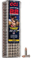 CCI Stangers Rimfire Ammunition 50100CC, 22 Long Rifle, Hollow Point (HP), 32 GR, 1640 fps, 100 Rd/bx