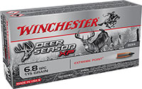 Winchester Deer Season XP Rifle Ammunition X68SPCDS, 6.8 SPC, Extreme Point, 115 GR, 2625 fps, 20 Rd/bx