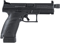 CZ-USA P-10 Compact Pistol 89533, 9mm, 4.6" Threaded, Black Interchangeable Backstrap Grips, Black Nitride Finish, 17 Rds