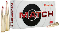 Hornady Match Rifle Ammunition 81391, 6mm Creedmoor, ELD-Match, 108 GR, 2960 fps, 20 Rd/Bx