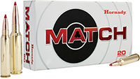 Hornady Match Rifle Ammunition 80966, 308 Winchester, ELD Match, 168 GR, 2700 fps, 20 Rd/bx