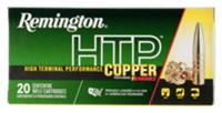 Remington HTP Copper Rifle Ammunition HTP7UM, 7mm Rem Ultra Mag RUM, TSX Boat Tail, 150 GR, 20 Rd/Bx