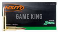 HSM Game King Rifle Ammunition 65CREEDMOOR1, 6.5 Creedmoor, Sierra GameKing, 140 GR, 20 Rd/Bx