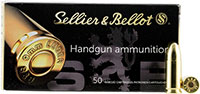 Sellier & Bellot Pistol Ammuntion SB9B, 9MM, Full Metal Jacket (FMJ), 124 GR, 1200 fps, 50 Rd/bx