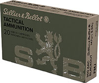 Sellier & Bellot Rifle Ammuntion SB300BLKB, 300 Blackout, Full Metal Jacket (FMJ), 147 GR, 2076 fps, 20 Rd/bx