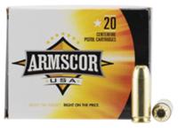 Armscor Pistol Ammunition FAC103N, 10mm Automatic, JHP, 180 GR, 20 Rd/Bx