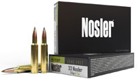 Nosler E-Tip Rifle Ammunition 40042, 33 Nosler, E-Tip Lead Free, 225 Gr, 2975 fps, 20 Rds