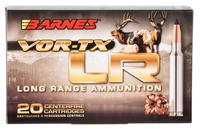 Barnes Bullets VOR-TX LR Rifle Ammunition 30232, 6mm Creedmoor, LRX Boat-Tail, 95 gr, 3150 fps, 20 Rd/Bx